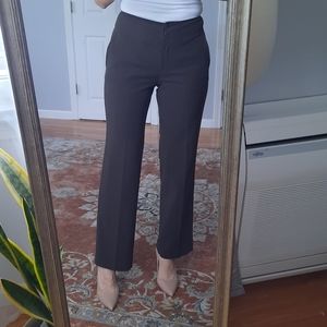 Chocolate brown mid rise trausers